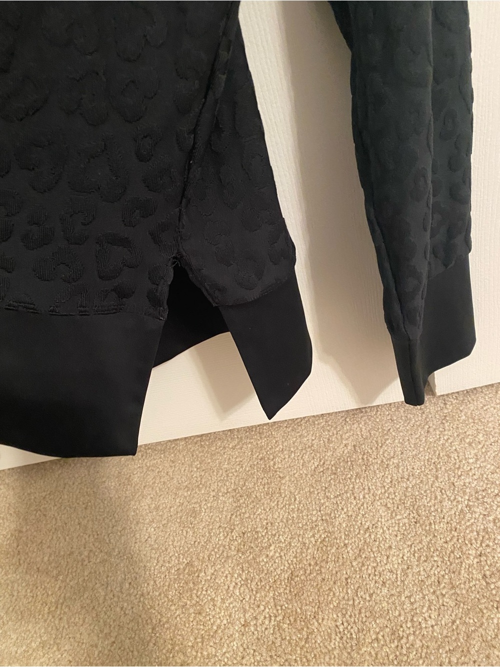 Tail Black Crewneck Top with Subtle Pattern - Picture 4 of 7